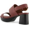 imageAerosoles Womens Camera Platform Heeled SandalClay Combo Smooth Leather