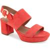 imageAerosoles Womens Camera Platform Heeled SandalCoral Suede