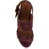 imageAerosoles Womens Camera Platform Heeled SandalDeep Aubergine Suede