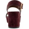 imageAerosoles Womens Camera Platform Heeled SandalDeep Aubergine Suede