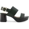 imageAerosoles Womens Camera Platform Heeled SandalFir Green Leather