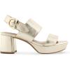 imageAerosoles Womens Camera Platform Heeled SandalGold Metallic Leather
