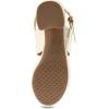 imageAerosoles Womens Camera Platform Heeled SandalGold Metallic Leather