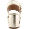 imageAerosoles Womens Camera Platform Heeled SandalGold Metallic Leather