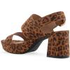 imageAerosoles Womens Camera Platform Heeled SandalLeopard Fab Suede