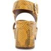 imageAerosoles Womens Camera Platform Heeled SandalMarygold Snake Print Leather