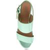 imageAerosoles Womens Camera Platform Heeled SandalMint Metallic Leather