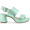 imageAerosoles Womens Camera Platform Heeled SandalMint Metallic Leather