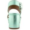 imageAerosoles Womens Camera Platform Heeled SandalMint Metallic Leather