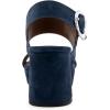 imageAerosoles Womens Camera Platform Heeled SandalNavy Suede