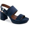imageAerosoles Womens Camera Platform Heeled SandalNavy Suede