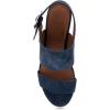 imageAerosoles Womens Camera Platform Heeled SandalNavy Suede
