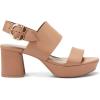 imageAerosoles Womens Camera Platform Heeled SandalNude Leather