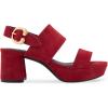 imageAerosoles Womens Camera Platform Heeled SandalPomegranate Suede