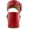 imageAerosoles Womens Camera Platform Heeled SandalRacing Red Leather