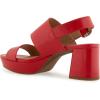imageAerosoles Womens Camera Platform Heeled SandalRacing Red Leather