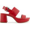 imageAerosoles Womens Camera Platform Heeled SandalRacing Red Leather