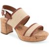 imageAerosoles Womens Camera Platform Heeled SandalSand Raffia