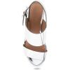 imageAerosoles Womens Camera Platform Heeled SandalSilver Metallic