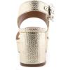 imageAerosoles Womens Camera Platform Heeled SandalSoft Gold Canvas