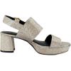 imageAerosoles Womens Camera Platform Heeled SandalSoft Gold Fabric