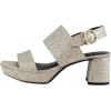 imageAerosoles Womens Camera Platform Heeled SandalSoft Gold Fabric
