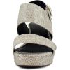 imageAerosoles Womens Camera Platform Heeled SandalSoft Gold Fabric