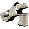 imageAerosoles Womens Camera Platform Heeled SandalSoft Gold Fabric