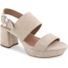 imageAerosoles Womens Camera Platform Heeled SandalStone Suede