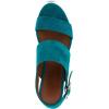 imageAerosoles Womens Camera Platform Heeled SandalTeal Suede