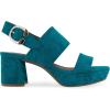 imageAerosoles Womens Camera Platform Heeled SandalTeal Suede