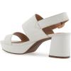 imageAerosoles Womens Camera Platform Heeled SandalWhite Crackled Leather