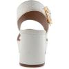 imageAerosoles Womens Camera Platform Heeled SandalWhite Crackled Leather