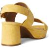 imageAerosoles Womens Camera Platform Heeled SandalYellow Freesia Suede