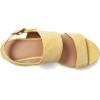 imageAerosoles Womens Camera Platform Heeled SandalYellow Freesia Suede