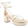 imageAerosoles Womens Caramia Heeled SandalSoft Gold Pu