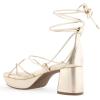 imageAerosoles Womens Caramia Heeled SandalSoft Gold Pu