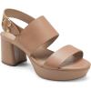 imageAerosoles Womens Carimma Heeled SandalNude Leather