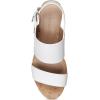 imageAerosoles Womens Carimma Heeled SandalWhite Leather