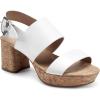 imageAerosoles Womens Carimma Heeled SandalWhite Leather
