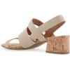 imageAerosoles Womens Chara Heeled SandalGold Metallic Elastic FabricCork