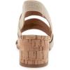 imageAerosoles Womens Chara Heeled SandalGold Metallic Elastic FabricCork