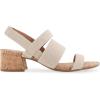 imageAerosoles Womens Chara Heeled SandalNatural Linen ElasticCork