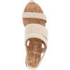 imageAerosoles Womens Chara Heeled SandalNatural Linen ElasticCork