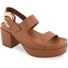 imageAerosoles Womens Clarkson Heeled SandalTan Leather