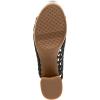 imageAerosoles Womens Cornelia Heeled SandalBlack Embroidered Raffia With Cork Heel