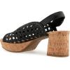 imageAerosoles Womens Cornelia Heeled SandalBlack Embroidered Raffia With Cork Heel