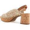 imageAerosoles Womens Cornelia Heeled SandalNaturalTan Embroidered Raffia