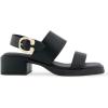 imageAerosoles Womens Dove Heeled SandalBlack Pu