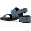 imageAerosoles Womens Dove Heeled SandalBlue Jean Faux Leather